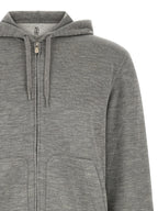 Grauer Kaschmir-Pullover