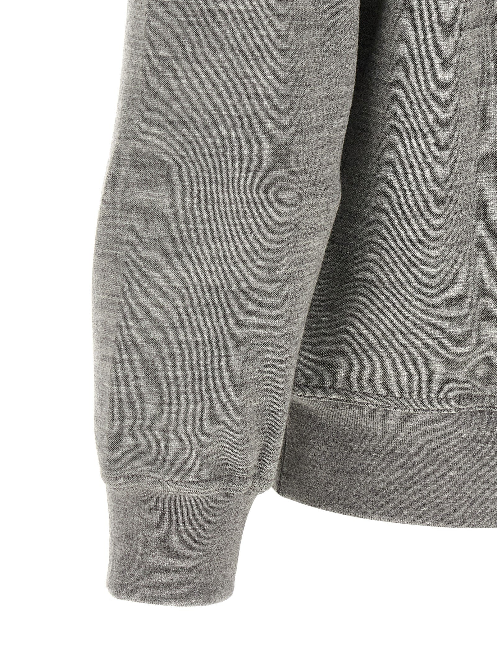 Grauer Kaschmir-Pullover