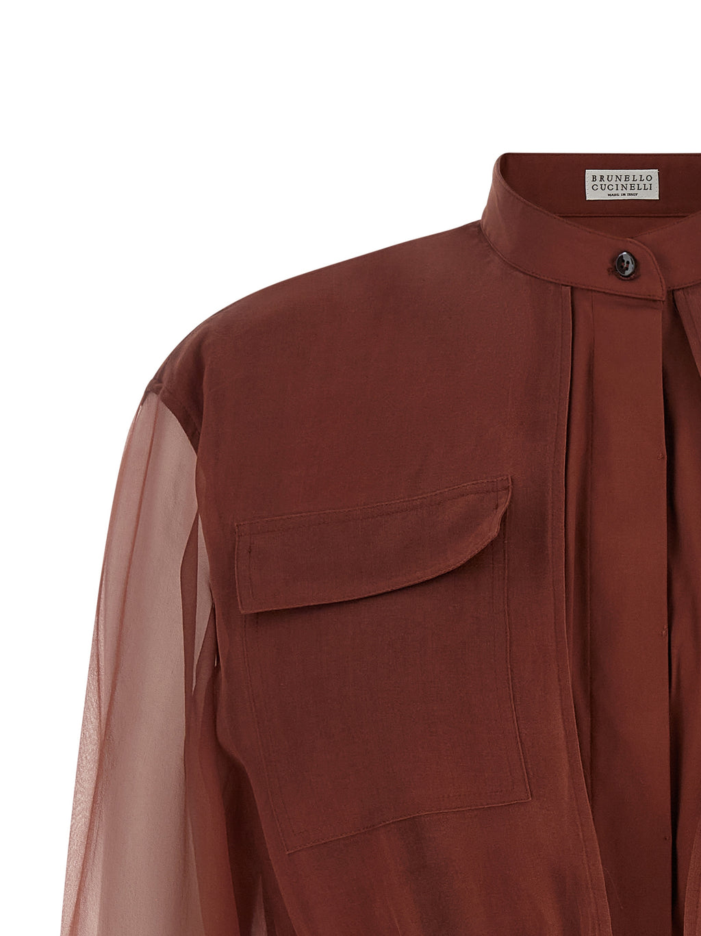 Braune Baumwollbluse