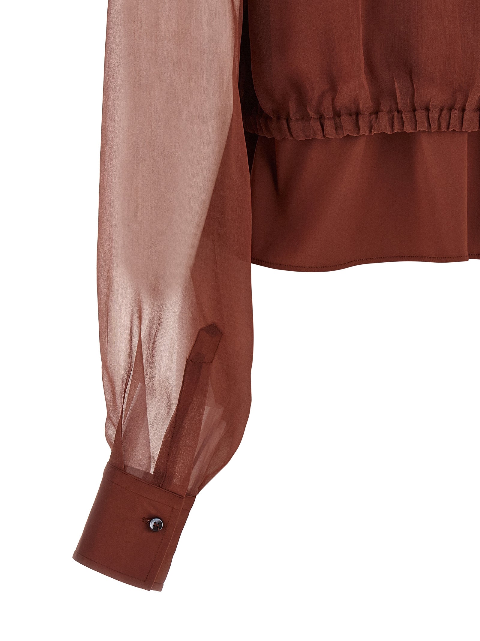 Braune Baumwollbluse
