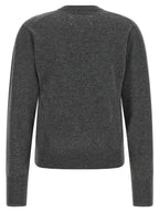 Grauer Cardigan aus reiner Schurwolle