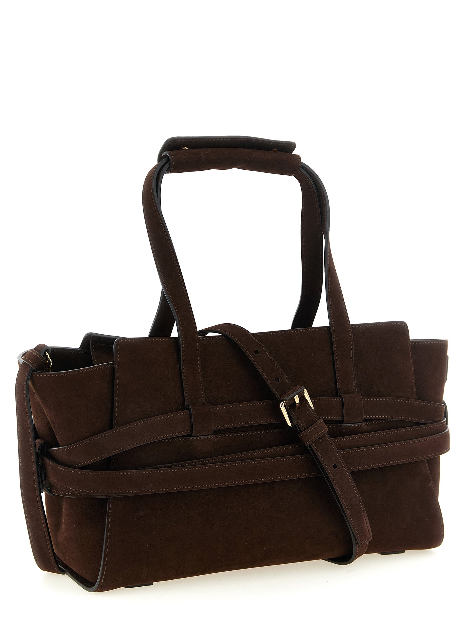 Braune Kalbsleder-Handtasche