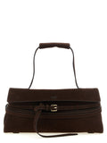 Braunes Kalbsleder Damen Crossbody Tasche