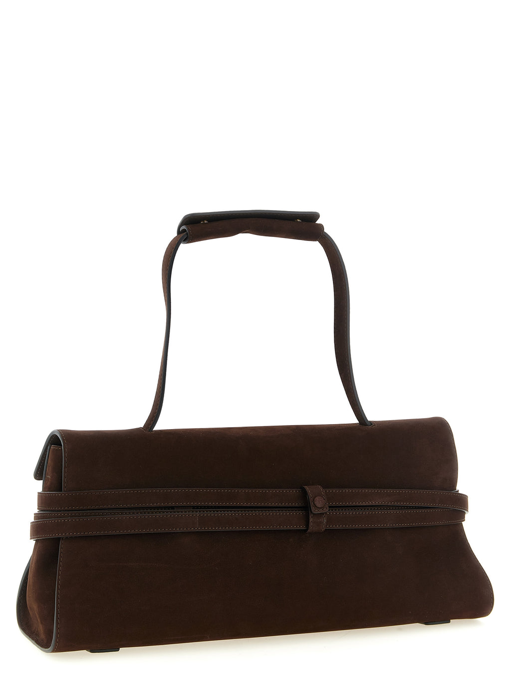 Braunes Kalbsleder Damen Crossbody Tasche