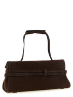 Braunes Kalbsleder Damen Crossbody Tasche