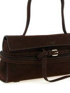 Braunes Kalbsleder Damen Crossbody Tasche