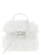 Weiße Ledertasche