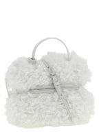 Weiße Ledertasche