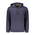 Blauer Baumwoll-Kapuzenpullover für Herren