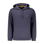 Blauer Baumwoll-Kapuzenpullover für Herren
