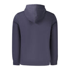 Blauer Baumwoll-Kapuzenpullover für Herren
