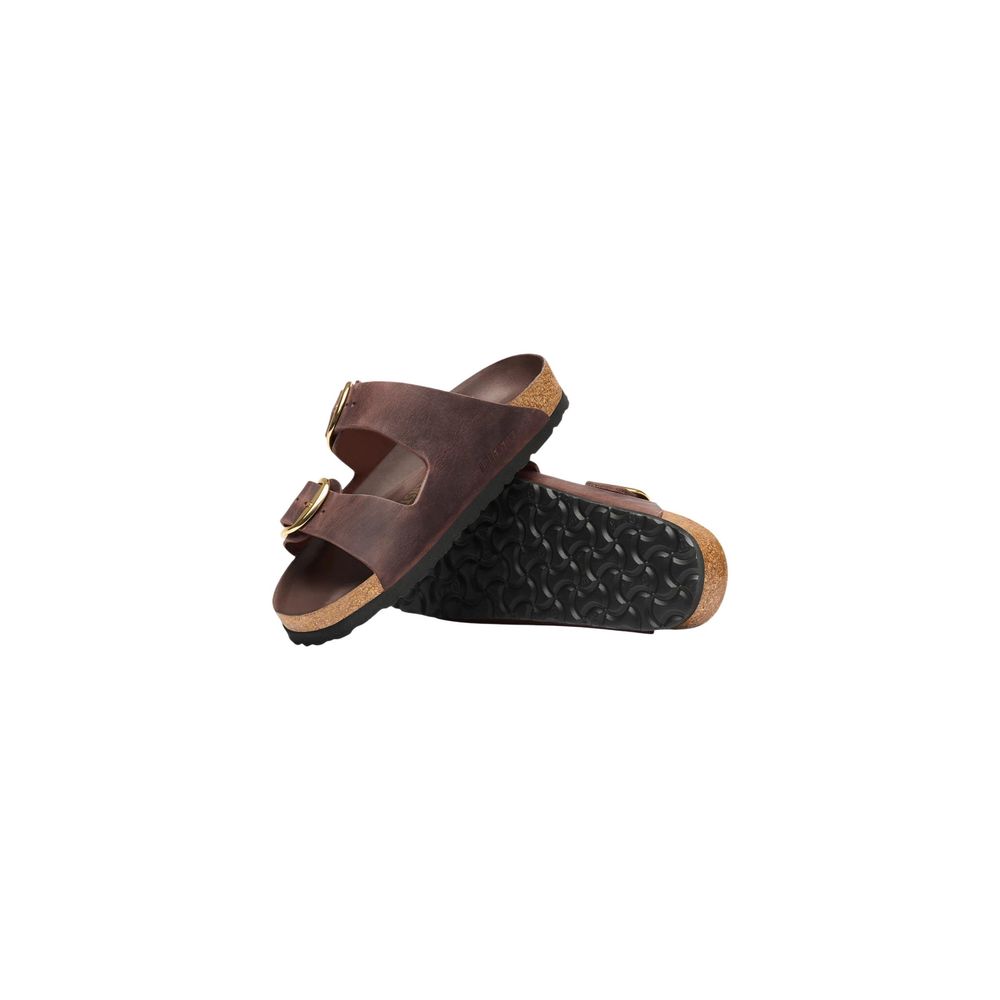 Braune Ledersandalen