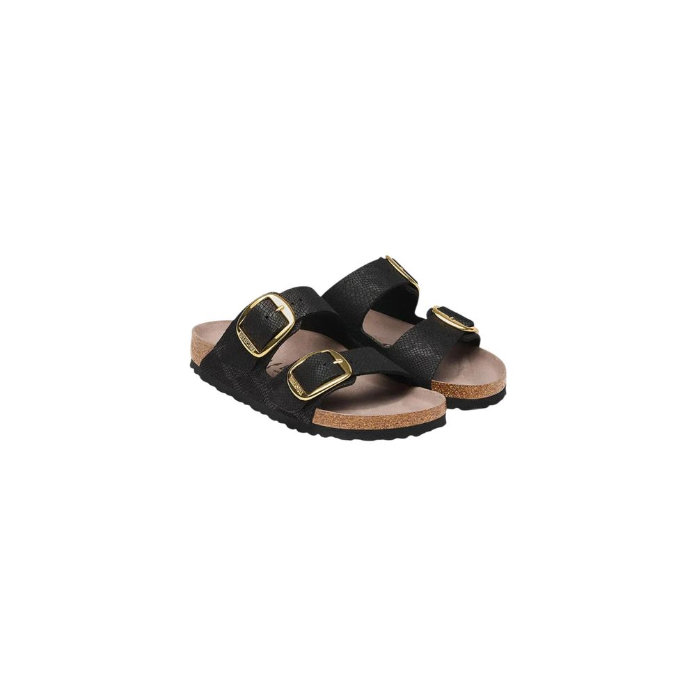 Schwarze Sandalen aus Synthetik