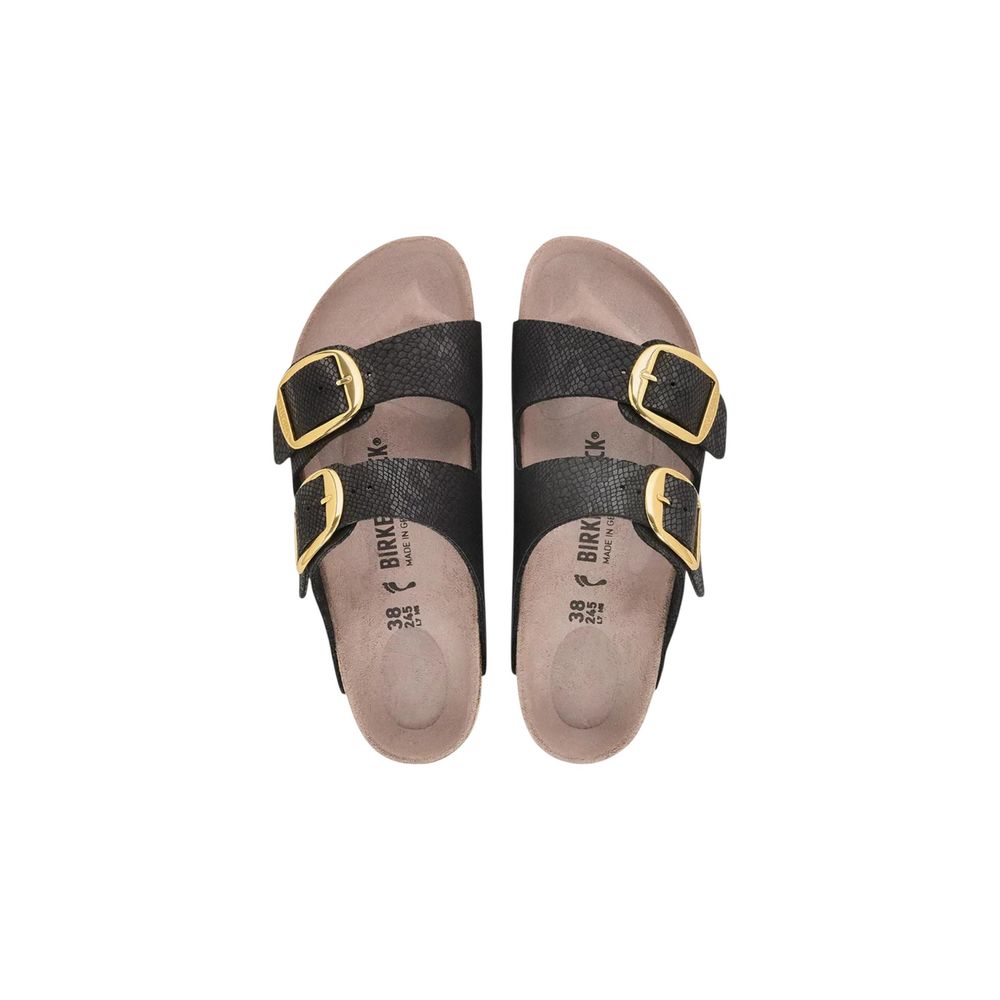 Schwarze Sandalen aus Synthetik