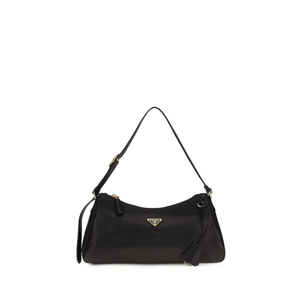 Schwarze Bos Taurus Kalbsleder Schultertasche