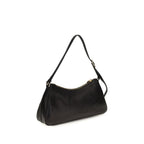 Schwarze Bos Taurus Kalbsleder Schultertasche