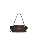 Braune Napa Leder / Kalbsleder Schultertasche