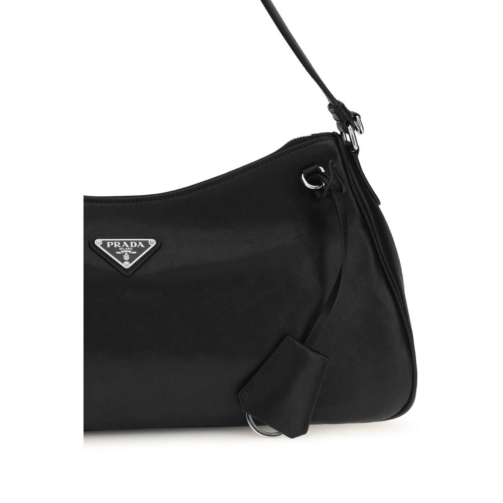 Schwarze Bos Taurus Kalbsleder Schultertasche