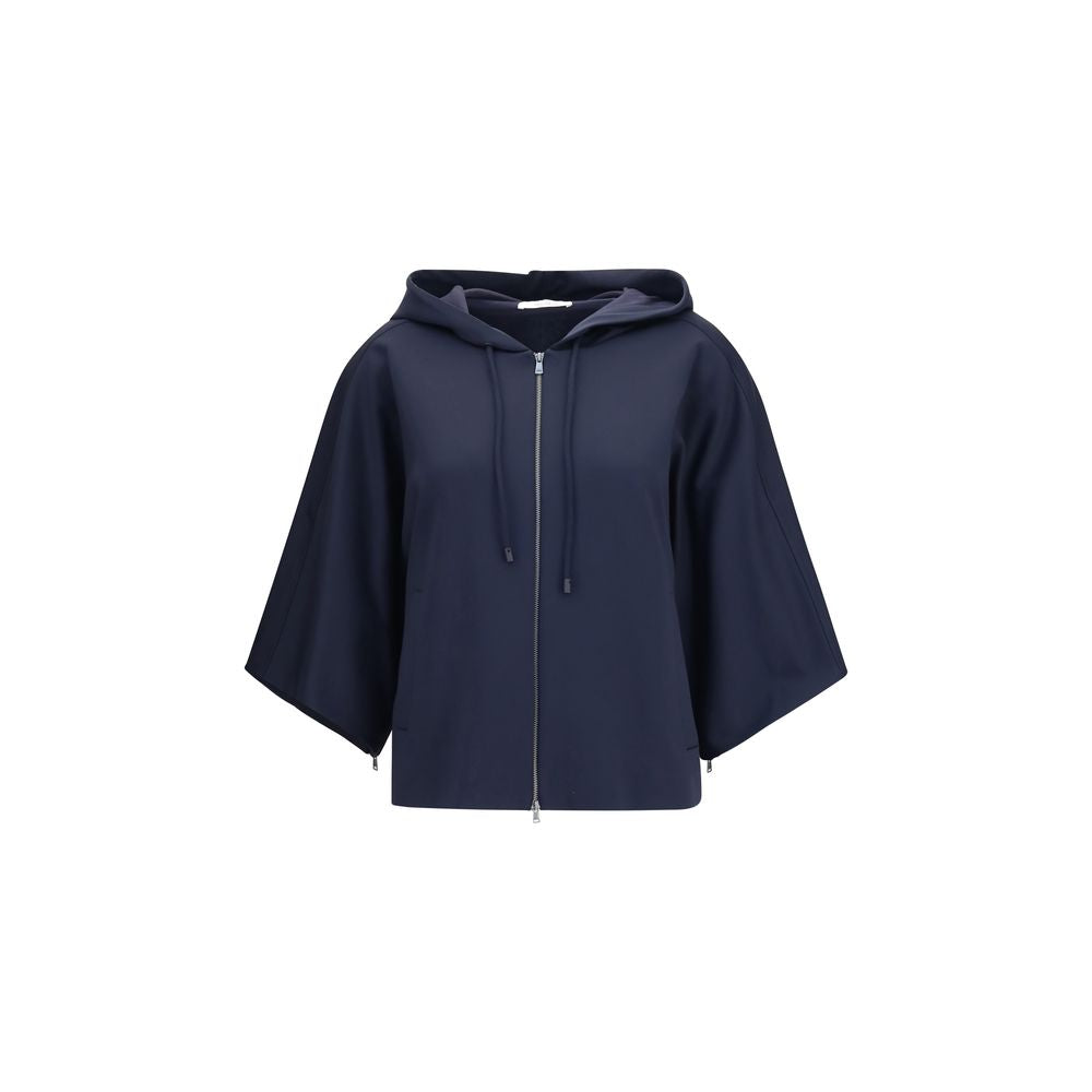 Blaues Polyamid-Sweatshirt