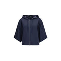 Blaues Polyamid-Sweatshirt