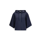 Blaues Polyamid-Sweatshirt