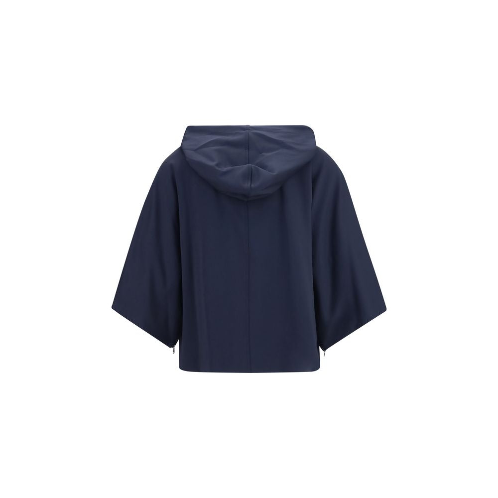 Blaues Polyamid-Sweatshirt
