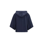 Blaues Polyamid-Sweatshirt