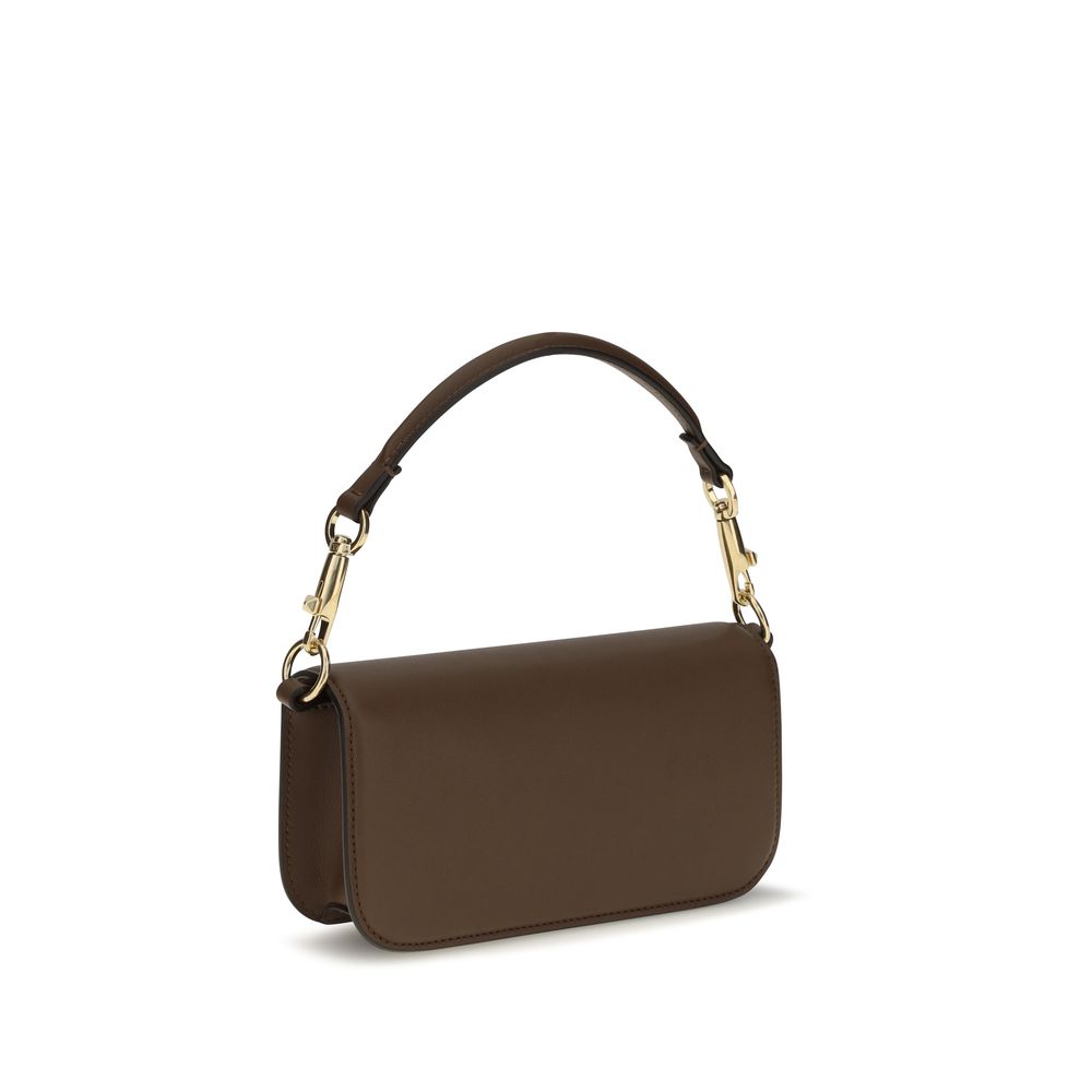 Braune Kalbsleder Bos Taurus Schultertasche