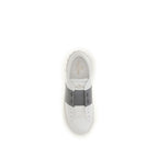 Silberne Kalbshaut Bos Taurus Sneakers mit niedrigem Schaft