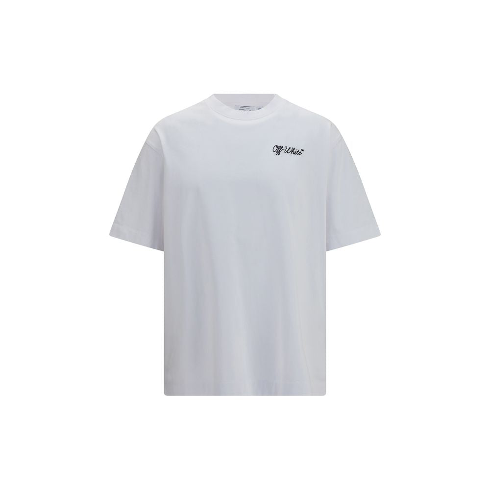 Weißes Baumwoll-T-Shirt