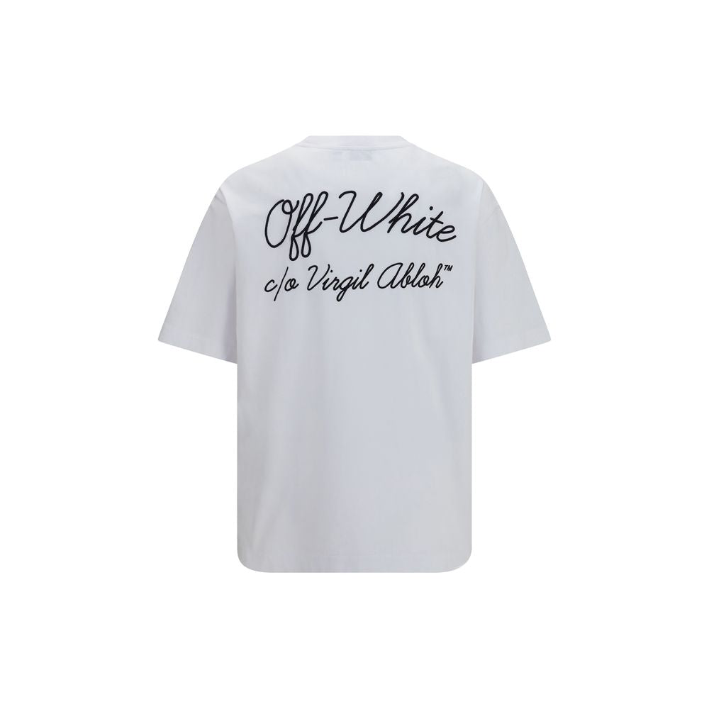 Weißes Baumwoll-T-Shirt