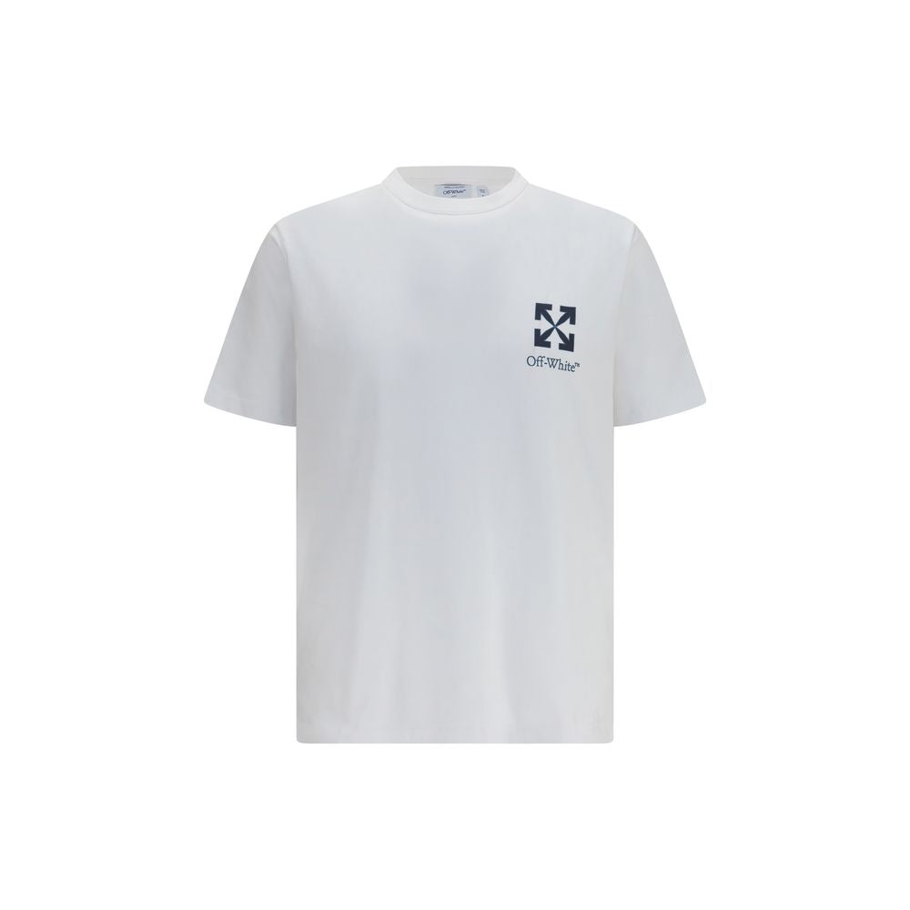 Weißes Baumwoll-T-Shirt