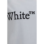 Weißes Baumwoll-T-Shirt