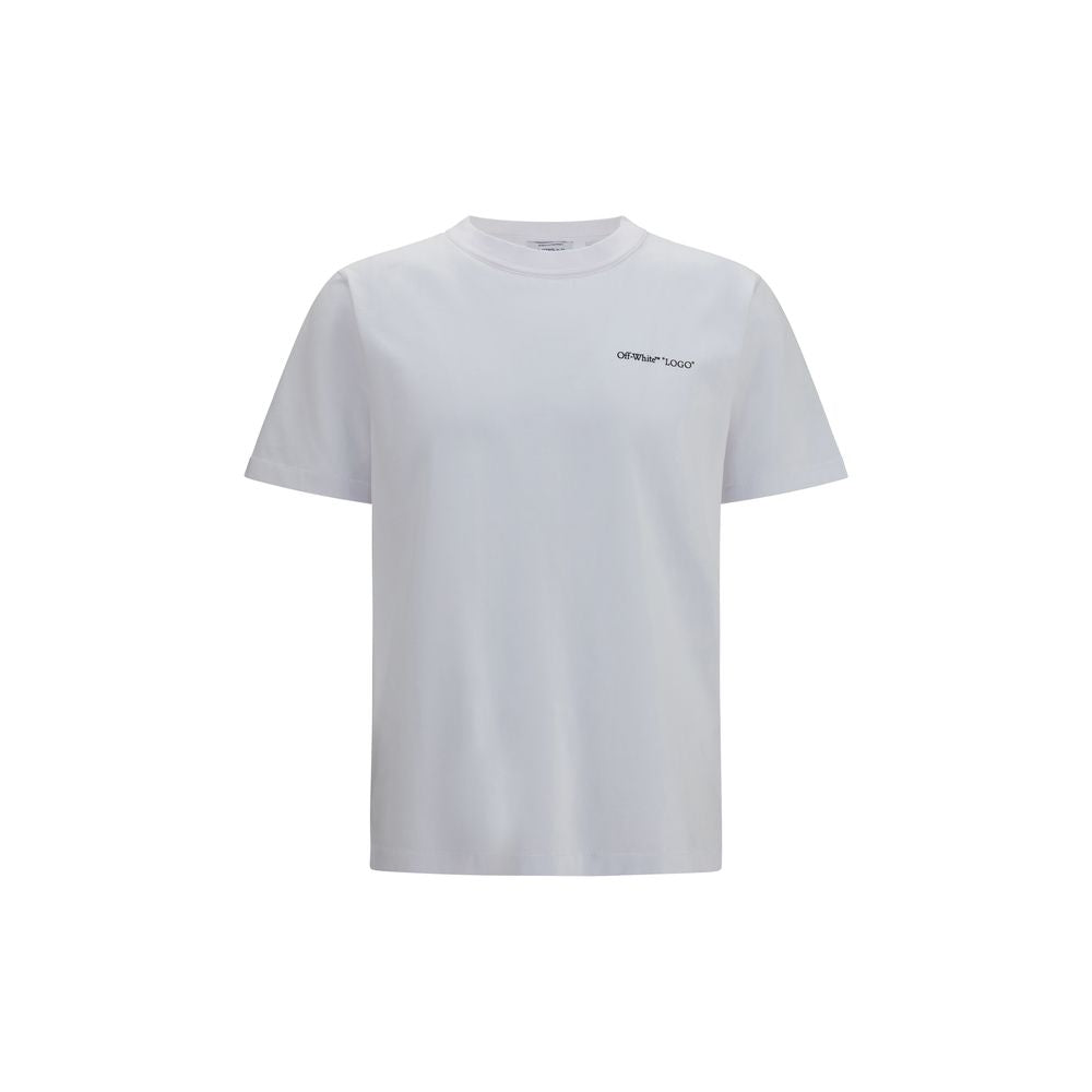 Weißes Baumwoll-T-Shirt