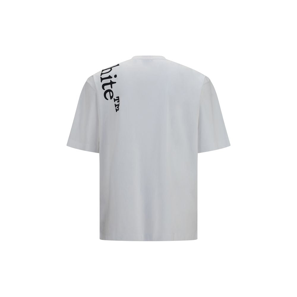 Weißes Baumwoll-T-Shirt