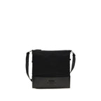 Schwarze Bos Taurus Kalbsleder Schultertasche
