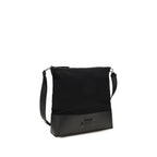 Schwarze Bos Taurus Kalbsleder Schultertasche
