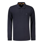 Blaues Baumwoll-Poloshirt für Herren