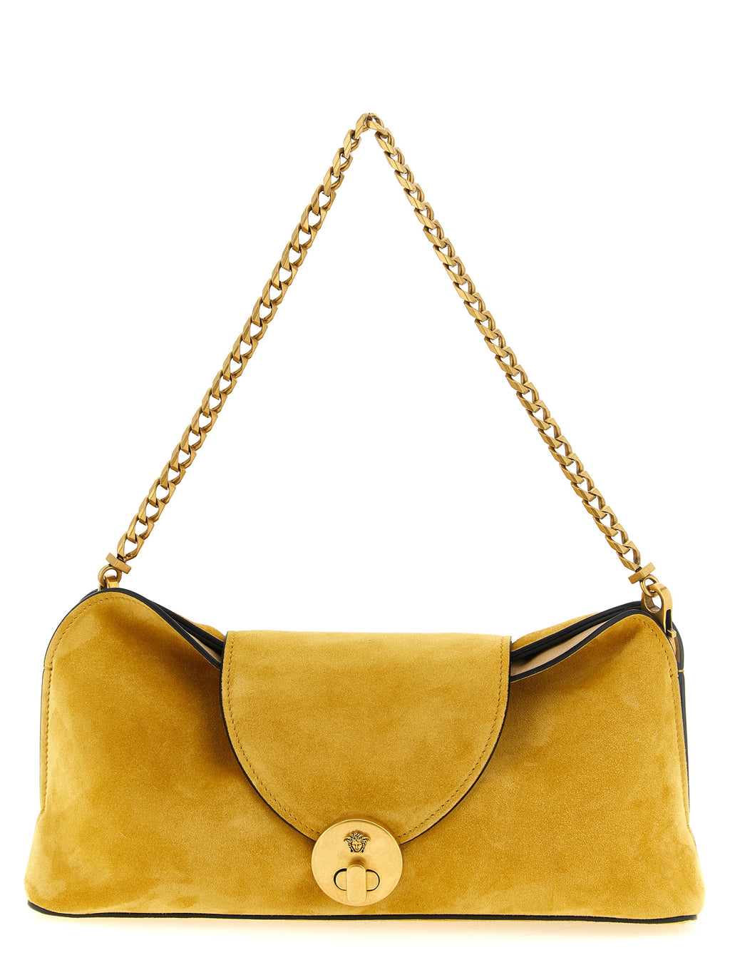 Zweifarbige Clutch aus Kalbsleder