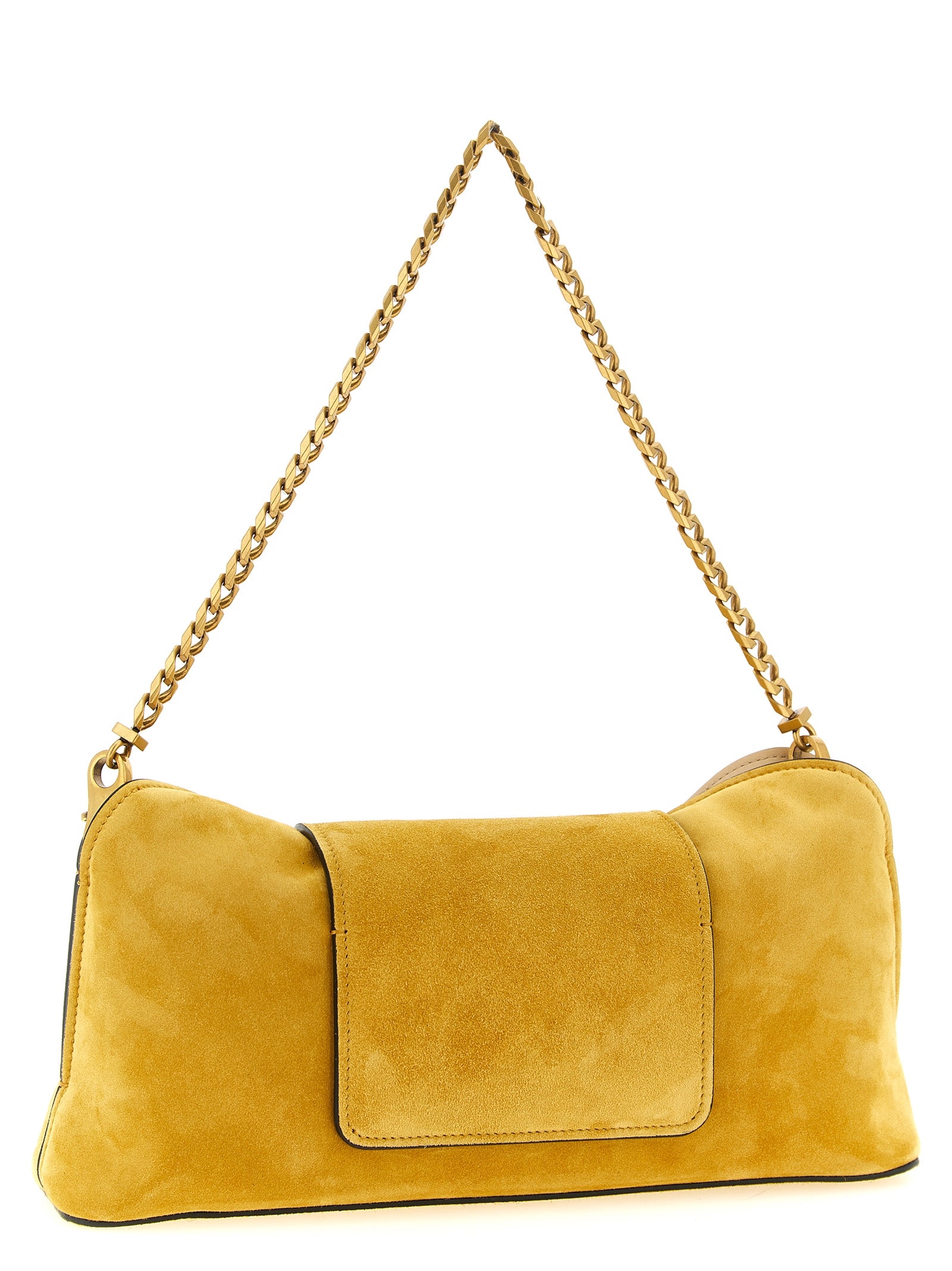 Zweifarbige Clutch aus Kalbsleder