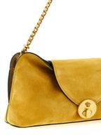 Zweifarbige Clutch aus Kalbsleder