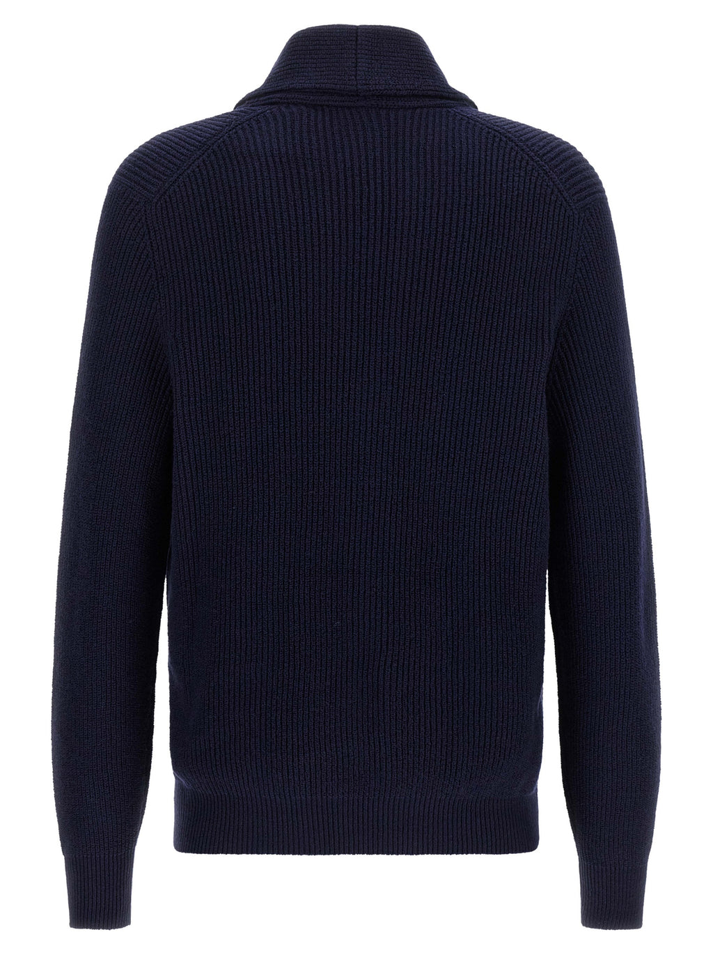 Blauer Baumwollcardigan
