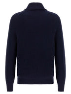 Blauer Baumwollcardigan