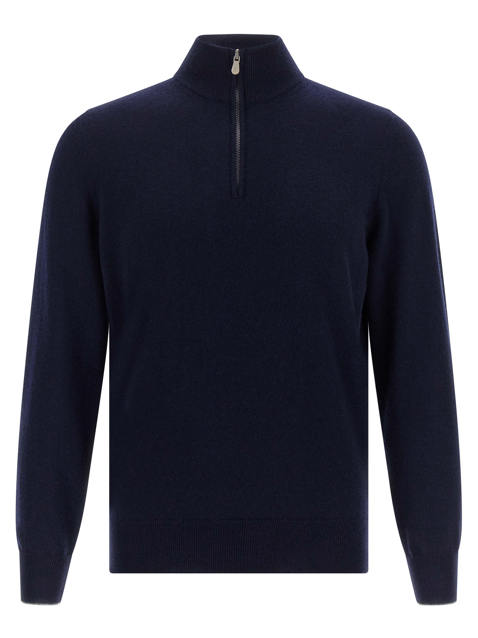 Blauer Kaschmir-Cardigan