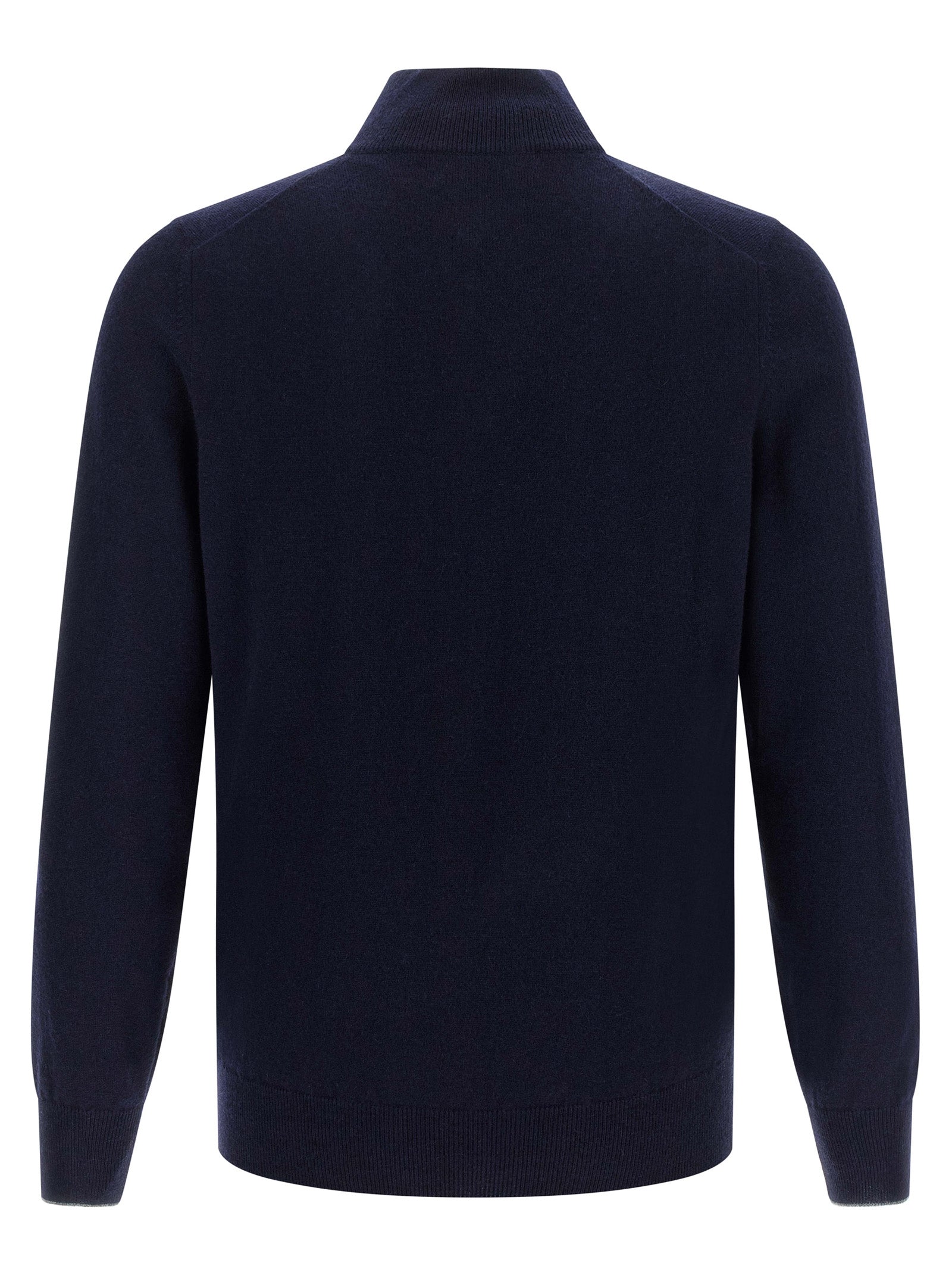 Blauer Kaschmir-Cardigan