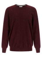 Kaschmir-Strickjacke in Bordeaux