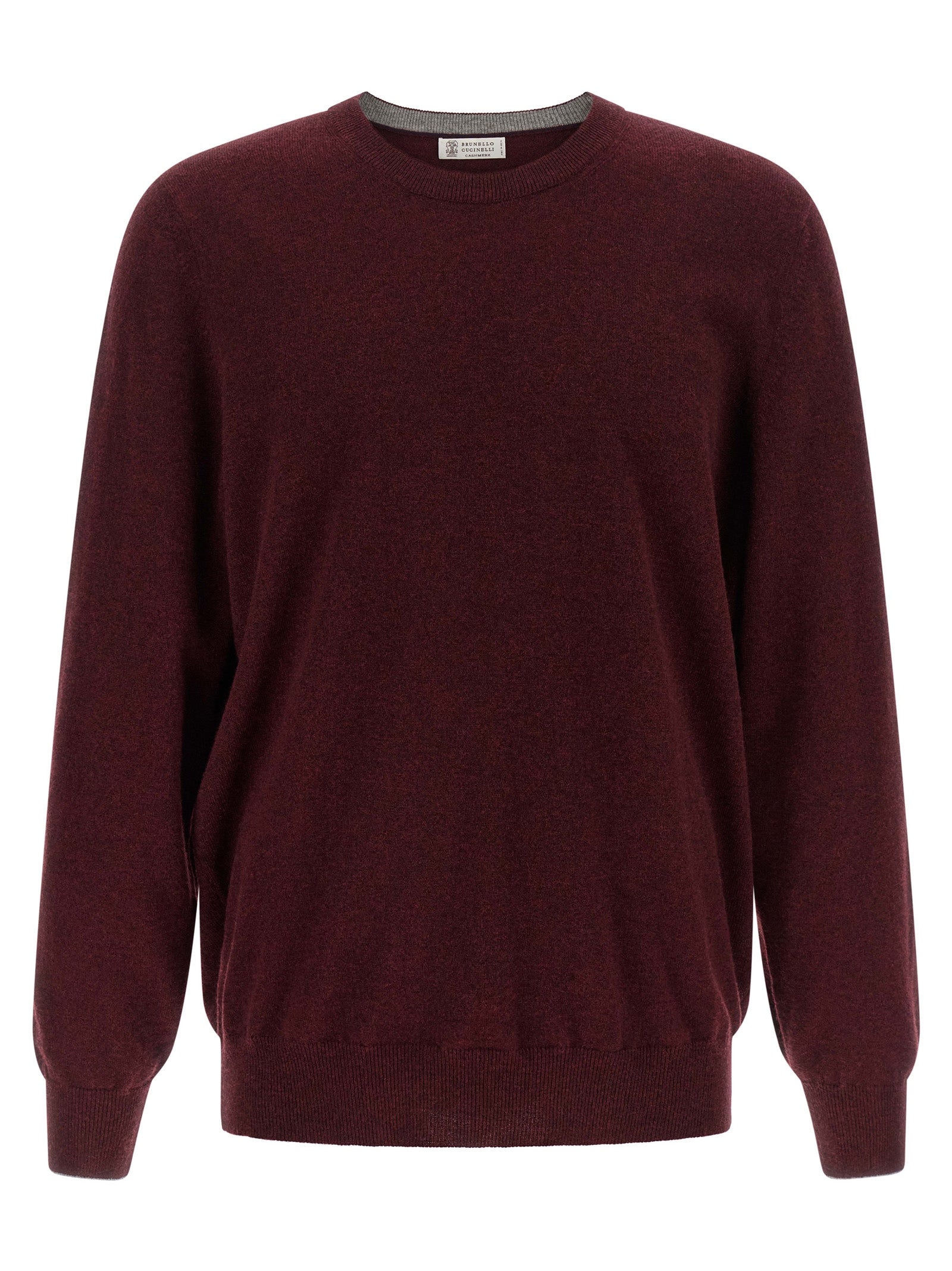 Kaschmir-Strickjacke in Bordeaux