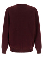 Kaschmir-Strickjacke in Bordeaux