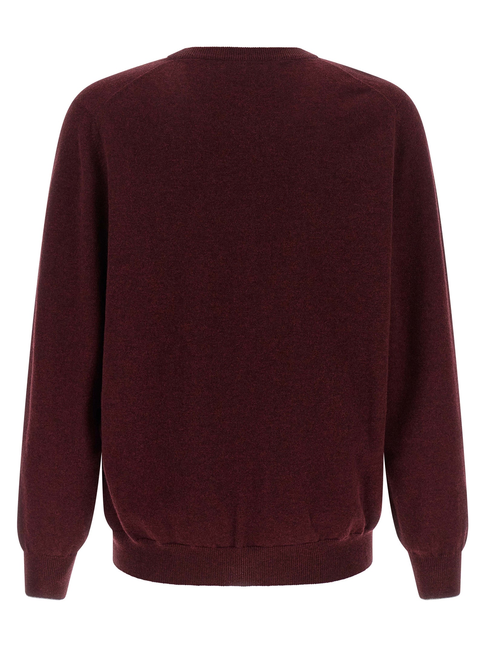 Kaschmir-Strickjacke in Bordeaux