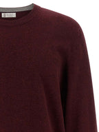 Kaschmir-Strickjacke in Bordeaux